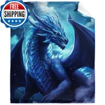 Corgi Blanket Blue Throw For Kids Dragons Lovers Boys Girls. Fixed Price $31.40.