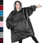 Hoodie Sweatshirt Wearable Comfy Blanket With Sleeves Large Pocket Sherpa. Fixed Price $34.99.