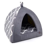 Best Pet Supplies Tent Soft Bed For Dog & Cat - Gray Lattice, 19"X19". Fixed Price $77.84.