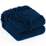 Long Create Blanket For Couch Navy Blue Luxury Knitted Throws 60X80. Fixed Price $87.71.