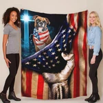 Cute Boxer Patriotic Flag Usa Blanket Christmas Gift For Pet Dogs Lover. Fixed Price $66.45.