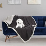 Waterproof Pet Snuggle Blanket, Dog Puppy Cat Fleece Sherpa Throws Cushion Mat. Fixed Price $42.42.