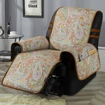 Stonecrest Non Slip Recliner Chair Cover - Paisley Printing, Faux Linen Brush.... Fixed Price $51.39.