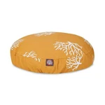 Yellow Coral Large Round Indoor Outdoor Pet Dog Bed With Removable Washable C.... Fixed Price $176.20.