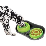 Because Of Paws Non-skid Pet Tray With 2 Slow Down Bowls Set Green. Fixed Price $24.08.
