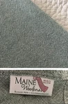 Maine Woolens Woven Cotton Blanket King Made Usa Brunswick Lightweight. Fixed Price $138.00.