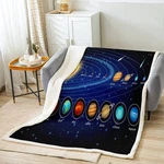 Feelyou Solar System Sherpa Soft Cozy Fleece Blankets Kids Boys Astronomy Fle.... Fixed Price $23.72.