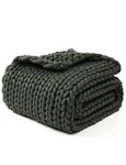 Ynm Chunky Throw Blanket, Medium-weight, Hand Knitted, Skin Friendly, Ventila.... Fixed Price $101.98.