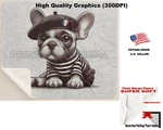 Digipups Bulldog Frenchie Beret Cartoon Sherpa Fleece Throw Blanket. Fixed Price $46.95.