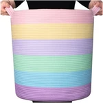 Mintwood Design 83L Xl 20X18IN Woven Cotton Rope Blanket Basket Storage. Fixed Price $64.28.