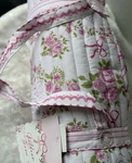 Envogue Reversible Outdoor Throw Blanket Pink Bow Swan Rose Coquette Shabby Chic. Fixed Price $39.99.
