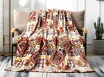 Dada Bedding Southwestern Aztec Geometric Tribal Soft Mink Fleece Throw Blanket. Fixed Price $28.49.