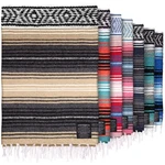 Authentic Large Handwoven Mexican - Soft Yoga Blankets Durable Sera.... Fixed Price $34.23.