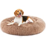 4 Size Fluffy Round Dog Bed Anti-slip Bottom Plush Faux Fur Washable Cat. Fixed Price $29.65.