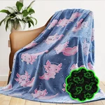 Axolotl Blanket Glow In The Dark For Girls, Gifts Toys Kids Teens.... Fixed Price $28.39.