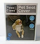 New Pawz & Clawz Pet Seat Cover Black Waterproof Dog Cat Approx 57". Fixed Price $24.99.