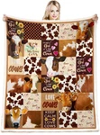 Print Blanket Fall Decor Bedding Throw Gifts 50"X 60", COW5. Fixed Price $48.69.