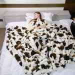 Spottedcozy Cow Print Faux Fur Twin Blanket Fluffy Ultra Soft. Fixed Price $97.48.