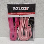 Azuza Pink 2 Pack Medium Padded Reflective Dog Leashes - 6' Long. Fixed Price $17.90.