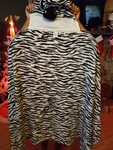 Secret Treasures Sleepwear Wrap Hooded Zebra Print Snug Adult Wearable Blanket. Fixed Price $20.00.