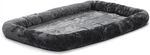 Midwest Homes For Pets Dog Bed Gray Faux Fur Bolster, Ultra-soft And Machine. Fixed Price $55.99.