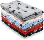 Cute Pet Fleece Blankets Paw Print Soft Warm Puppy Kitten Bedding 6 Pack 24X28. Fixed Price $33.99.