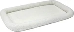 Midwest Homes For Pets Quiet Time Bolster Dog Bed, White, 48-INCH Fleece. Fixed Price $24.95.
