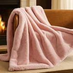Bare Home Faux Fur Blanket Ultra-soft Luxurious Cozy Warm For Cou.... Fixed Price $90.71.