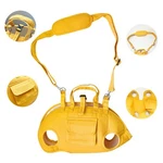 Foldable Pets Outdoor Travel Carrier With Legs-out Holes And Walkable Harness.... Fixed Price $35.47.