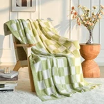 Checkered Blanket, Cozy Soft Throw Blankets For Couch Bed, Fluffy Plaid Light.... Fixed Price $79.49.