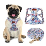Chede No Pull Floral Dog Harness - Lightweight, Soft & Adjustable W/ Leash. Fixed Price $48.03.