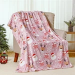 Fuweave 50 X 60 Inches Pink Santa Christmas Throw Blanket Cute Soft Warm Ligh.... Fixed Price $25.16.