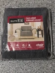 New! Sure Fit Velvet Non-skid Paw Print Pet Back Chair Furniture Cover Carbon. Fixed Price $59.99.