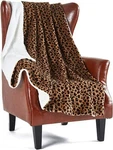Sherpa Throw Blanket Cheetah Print Plaid Couch Ultra-plush 60"70" Leopard. Fixed Price $38.50.