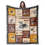Paoeyty Gifts For Women, Schnauzers Mom Throw Blanket 60' X 50" Sch.... Fixed Price $39.50.