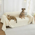 Cover Blanket - Thick Chenille Sofa Protector For Large Couch, Wa.... Fixed Price $30.46.