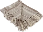 Dii Braided Striped Decorative Throw Blanket, 50X60, Stone. Fixed Price $37.99.