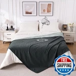 Qiyi Waterproof Blanket Queen Size Reversible Washable Pet-friendly Flannel Thro. Fixed Price $55.78.