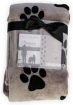 Pawprints Left By You Pet Memorial Blanket With Heartfelt Sentiment - Comfort.... Fixed Price $49.62.