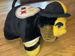 Nfl Pittsburgh Steelers Pillow Pet Large 18" Black Yellow Fan Collector 2009. Fixed Price $34.90.