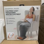 Sharper Image Gray Foot Rest Massage Heating Wrap Sherpa Blanket Heated. Fixed Price $25.00.