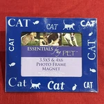 Essentials For My Pet Cat Blue Photo Frame Magnet Holds 3.5"X And 4" 6". Fixed Price $9.59.