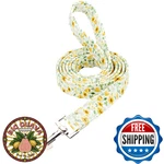 Tunkoo Floral Leash With Soft Cotton Handle For Small Medium Dogs. Fixed Price $28.02.