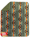 Wilderdog Olive Sherpa Fleece Waterproof Blanket 50"X40". Fixed Price $84.00.