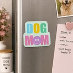 Dog Mom Pastel Smiley Face Fridge Magnet Cute Colorful Pet Lover Decor. Fixed Price $9.99.