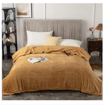 Daysu Striped Fleece Blanket Soft Cozy Queen Size Yellow 86"X94" Inches. Fixed Price $38.69.