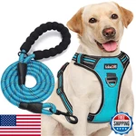 No Pull Dog Harness W/handle, Reflective, Adjustable - Medium/large + 5FT Leash. Fixed Price $24.03.