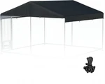 10X10 Ft Dog Kennel Cover - Heavy Duty 600D Waterproof Uv Resistant Outdoor Pet. Fixed Price $98.40.