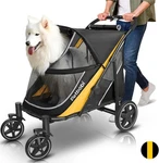 Stroller Large & Medium Easy Fold Dual Entry Pet W/ One-foot. Fixed Price $252.23.