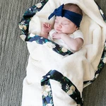 Saranoni Baby Receiving Blanket Ultra-soft Lush, Boutique Quality, 30X40". Fixed Price $90.23.